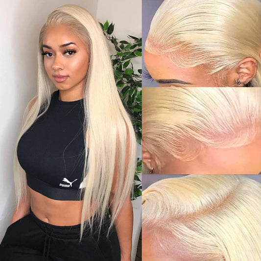 613 13x4 Straight Lace Frontal Human Hair Wig 180% & 210% Density