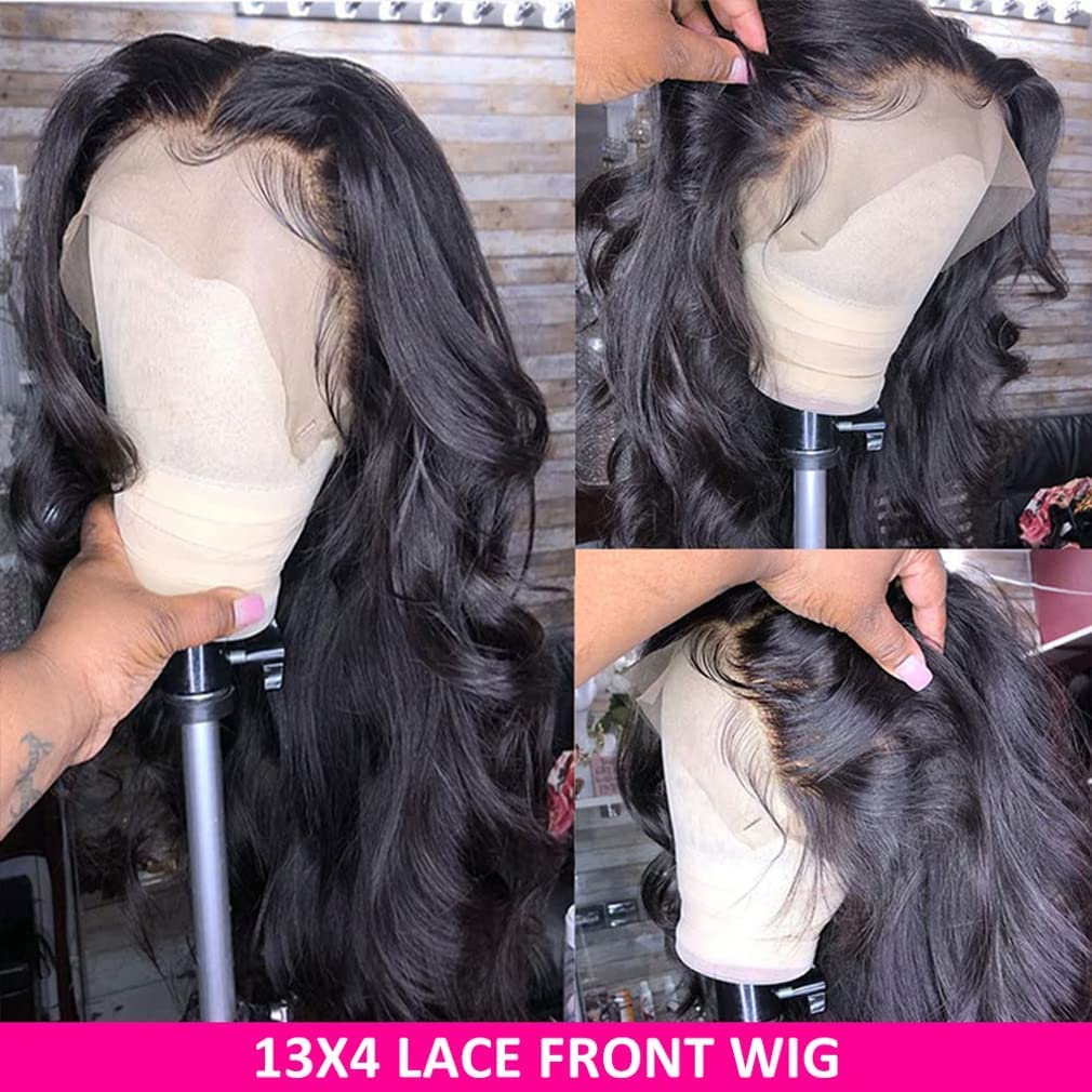 13x4 Body Wave Lace Frontal Human Hair Wig 180% & 210% Density