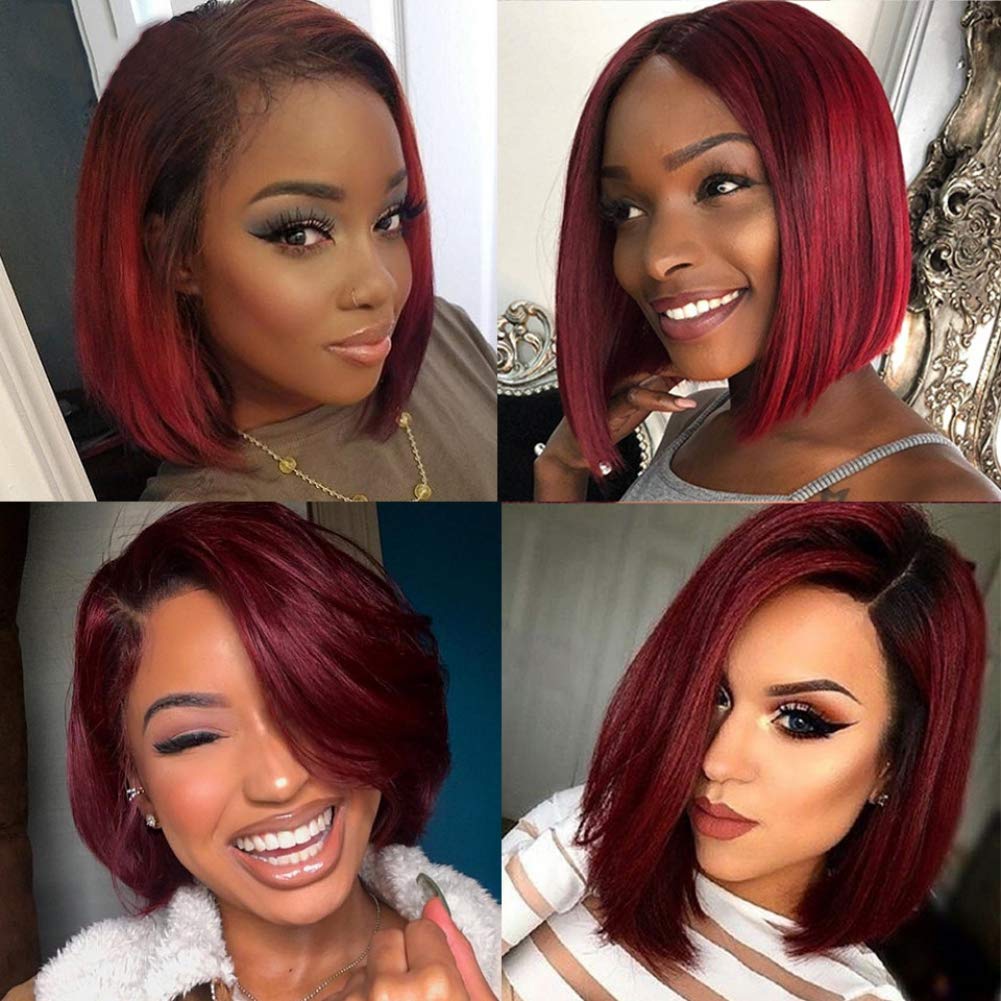 Short Lace Front Synthetic Bob Wigs, Multi-Color to Choose