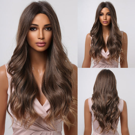 Delivery From US | 26 inch Long Brown Wavy for Women MA2040-1