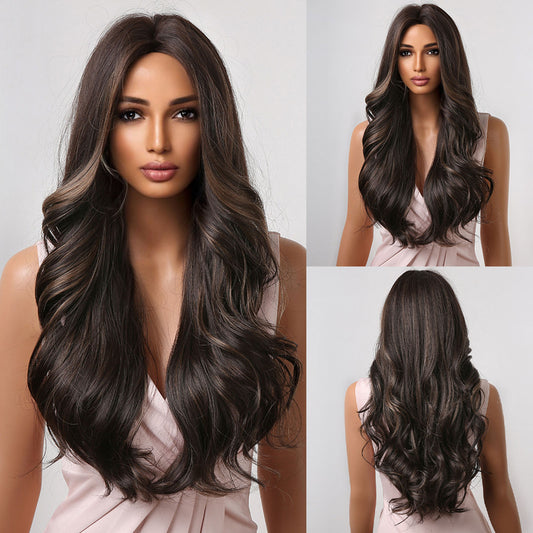 Delivery From US | 26 inch Dark Brown Wavy for Women MA2032-1