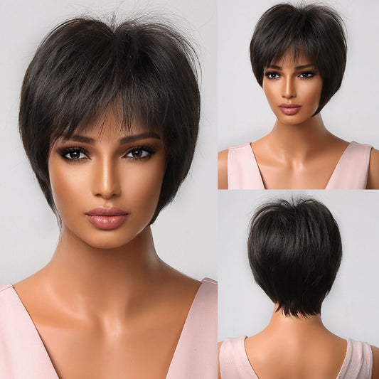 Delivery From US | 10 inch Black Pixie Cut for Women MA2020-1