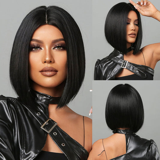 Delivery From US | 10 inch Black Short Bob Middle Part for Women MA2050-1