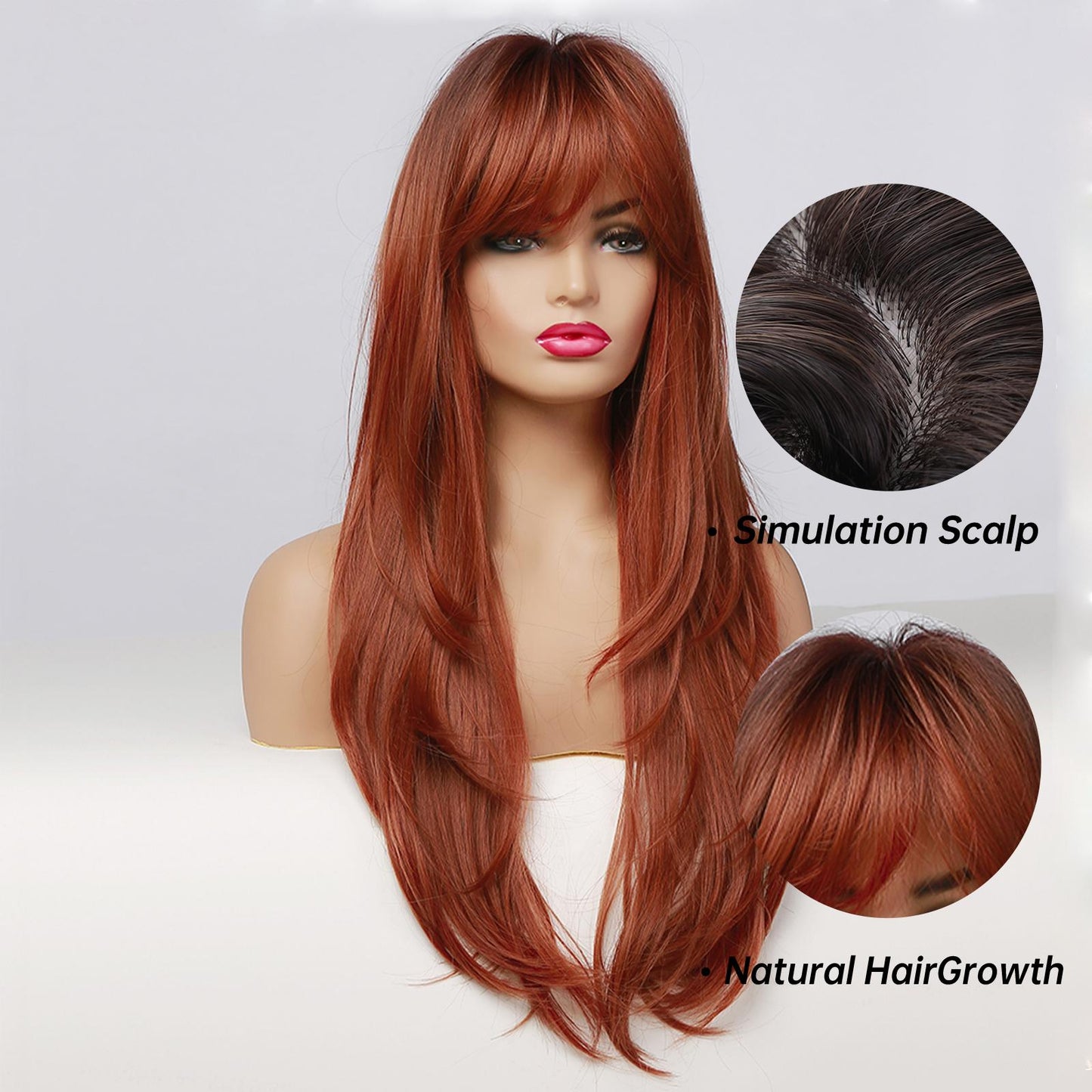 26 inches Natural wave Long Fashion Wig LC015