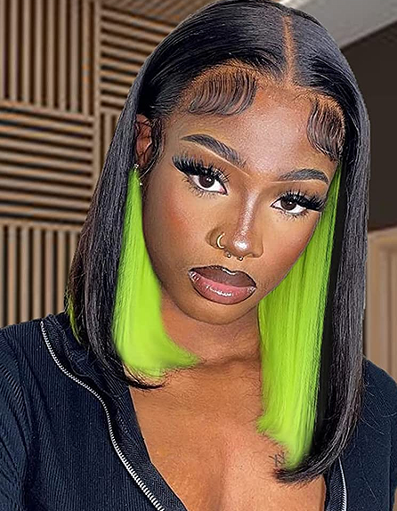 Short Lace Front Synthetic Bob Wigs, Multi-Color to Choose