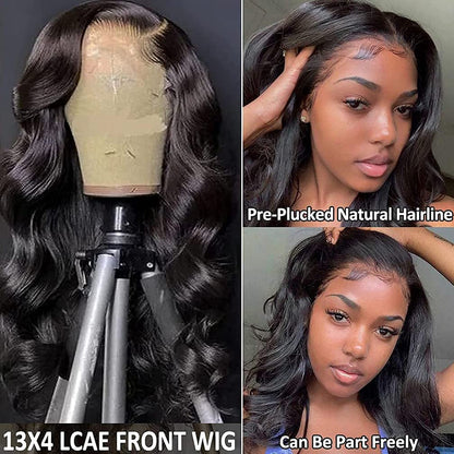 13x4  Body Wave Lace Frontal Human Hair Wig 180% & 210% Density