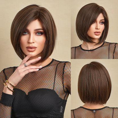 12 inches  Natural  short Fashion Wig  de127-3