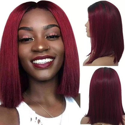 14 inches Highlight Short Bob Synthetic Hair Wig