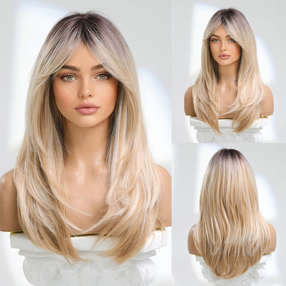 Delivery From US | 24inches Natural straight long Fashion Wig LC259-1