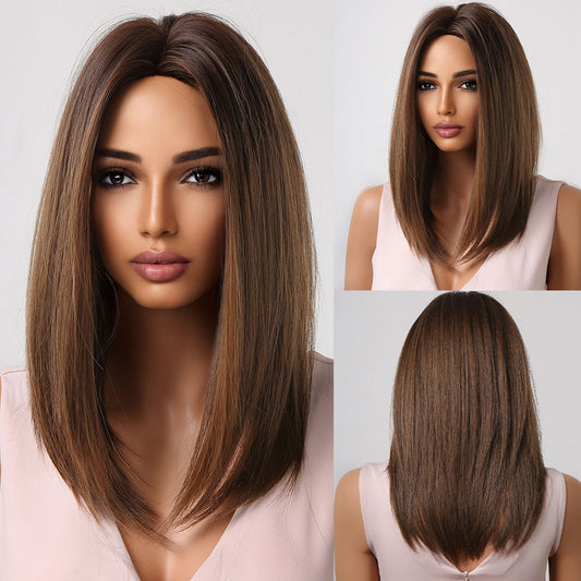 Delivery From US | 16 inch Brown Bob for Women MA2022-1