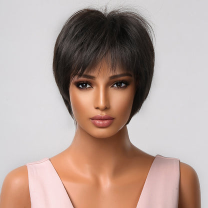 Delivery From US | 10 inch Black Pixie Cut for Women MA2020-1