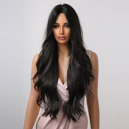 Delivery From US | 28 inch Long Black Wavy Wigs for Women MA2019-1