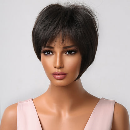 Delivery From US | 10 inch Black Pixie Cut for Women MA2020-1