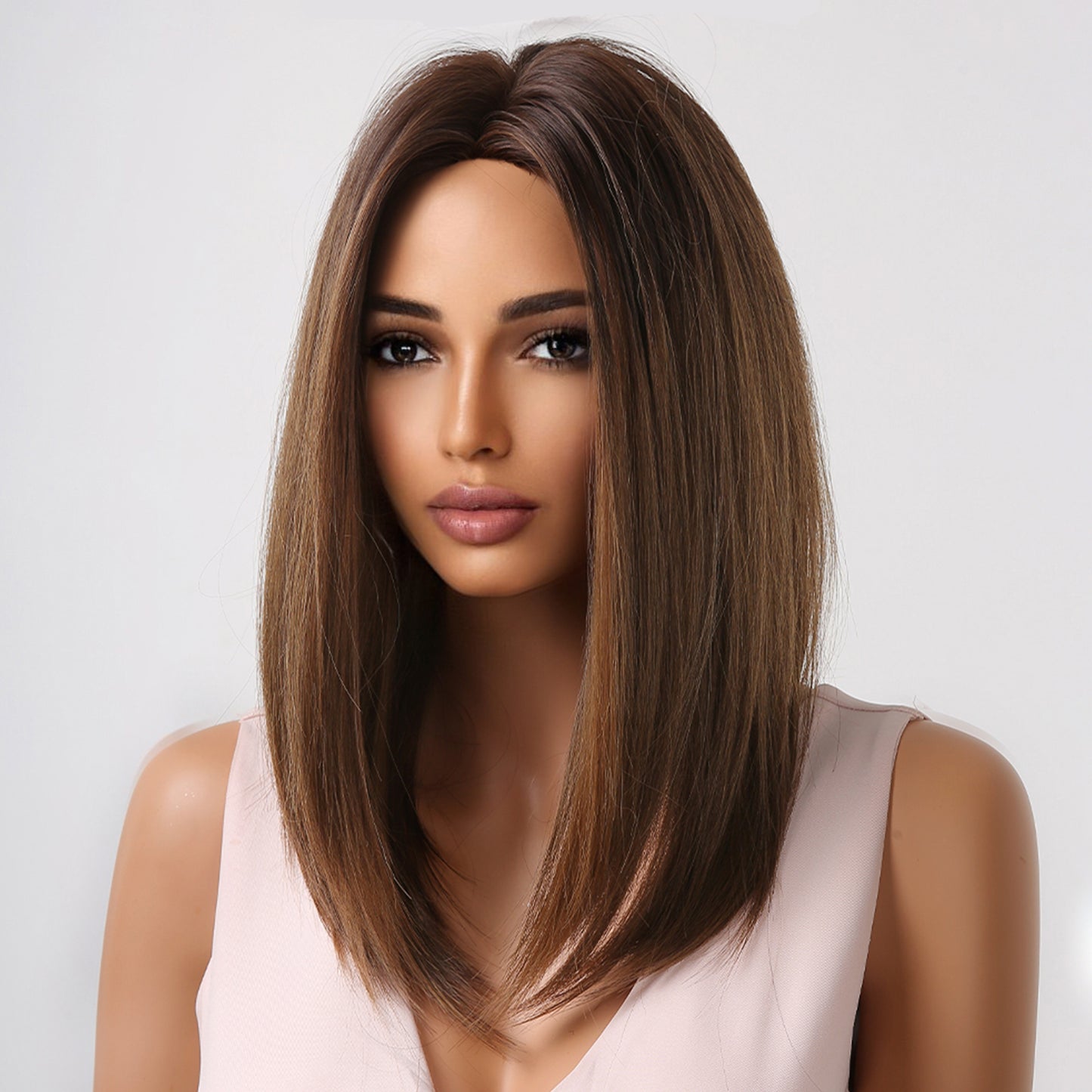 Delivery From US | 16 inch Brown Bob for Women MA2022-1