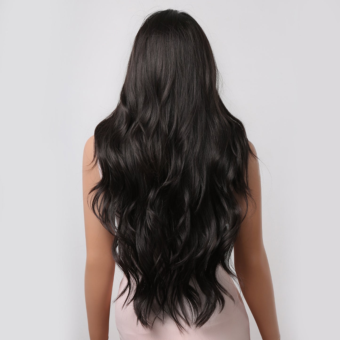 Delivery From US | 28 inch Long Black Wavy Wigs for Women MA2019-1