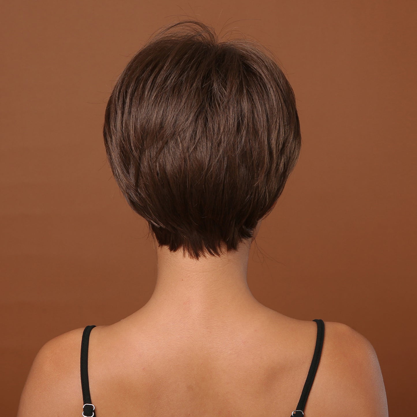 Delivery From US | 10 inch Brown Pixie Cut for Women MA2020-2