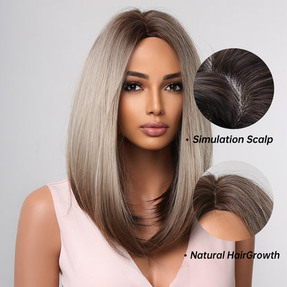 Delivery From US | 16 inch Gray Bob Wigs for Women MA2010-1