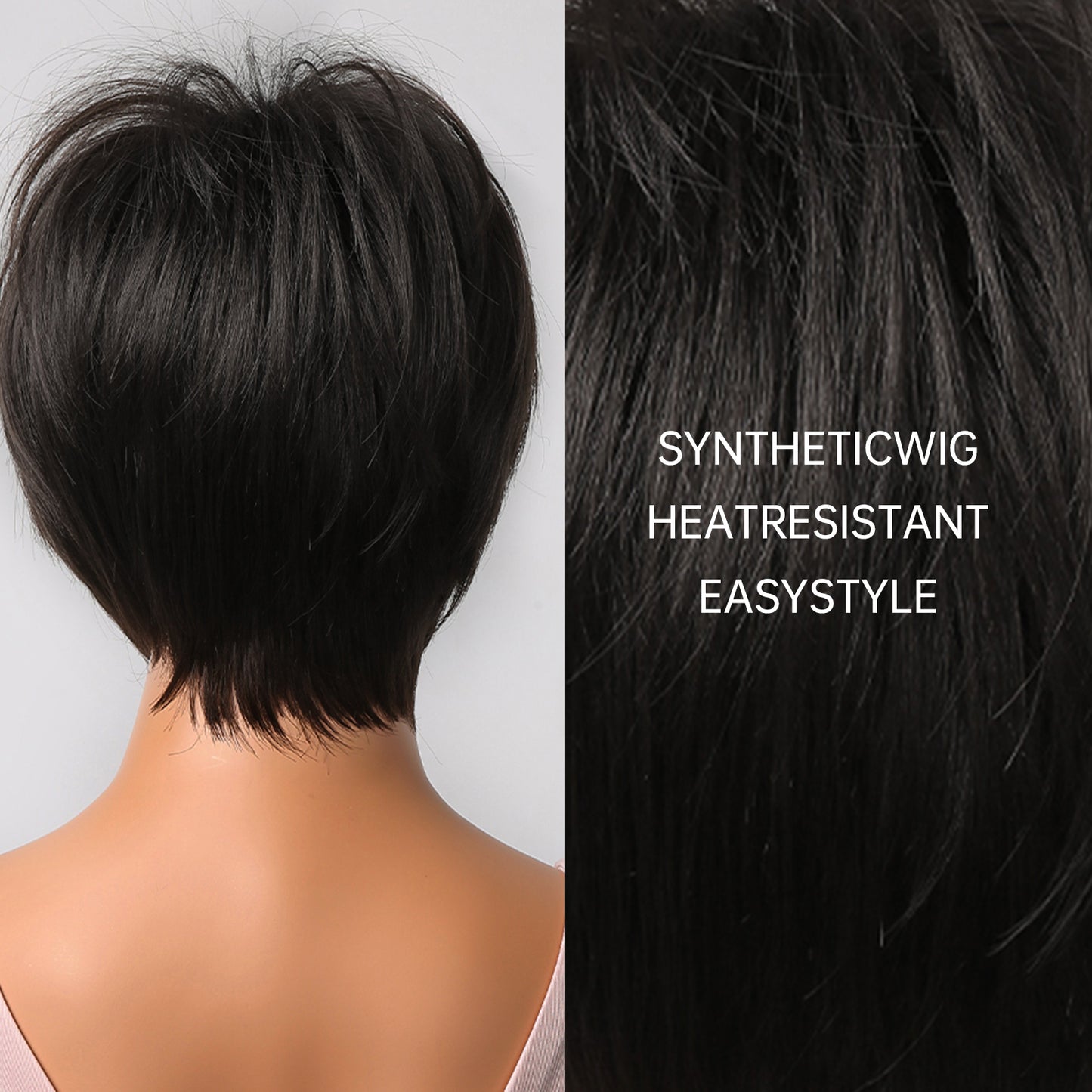 Delivery From US | 10 inch Black Pixie Cut for Women MA2020-1