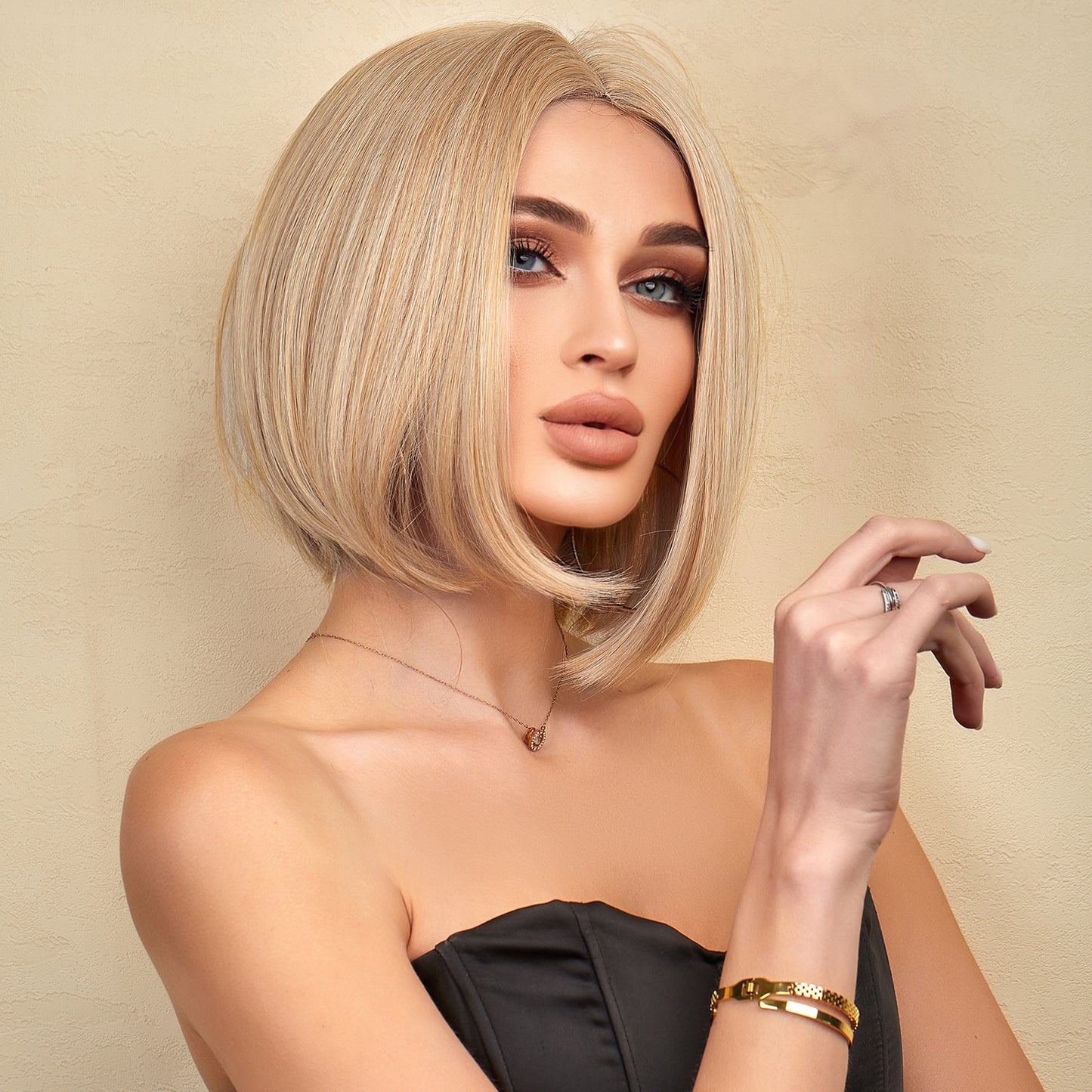 12 inches  Natural  short Fashion Wig  de125-2