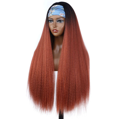 26 Inches Yaki Straight Headband Synthetic Wig, Multi-Color to Choose