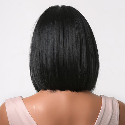 Delivery From US | 10 inch Black Short Bob With Bangs for Women MA2049-1