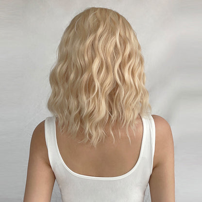 16 Inch Blonde Medium long curly hair for Women WL1050-1