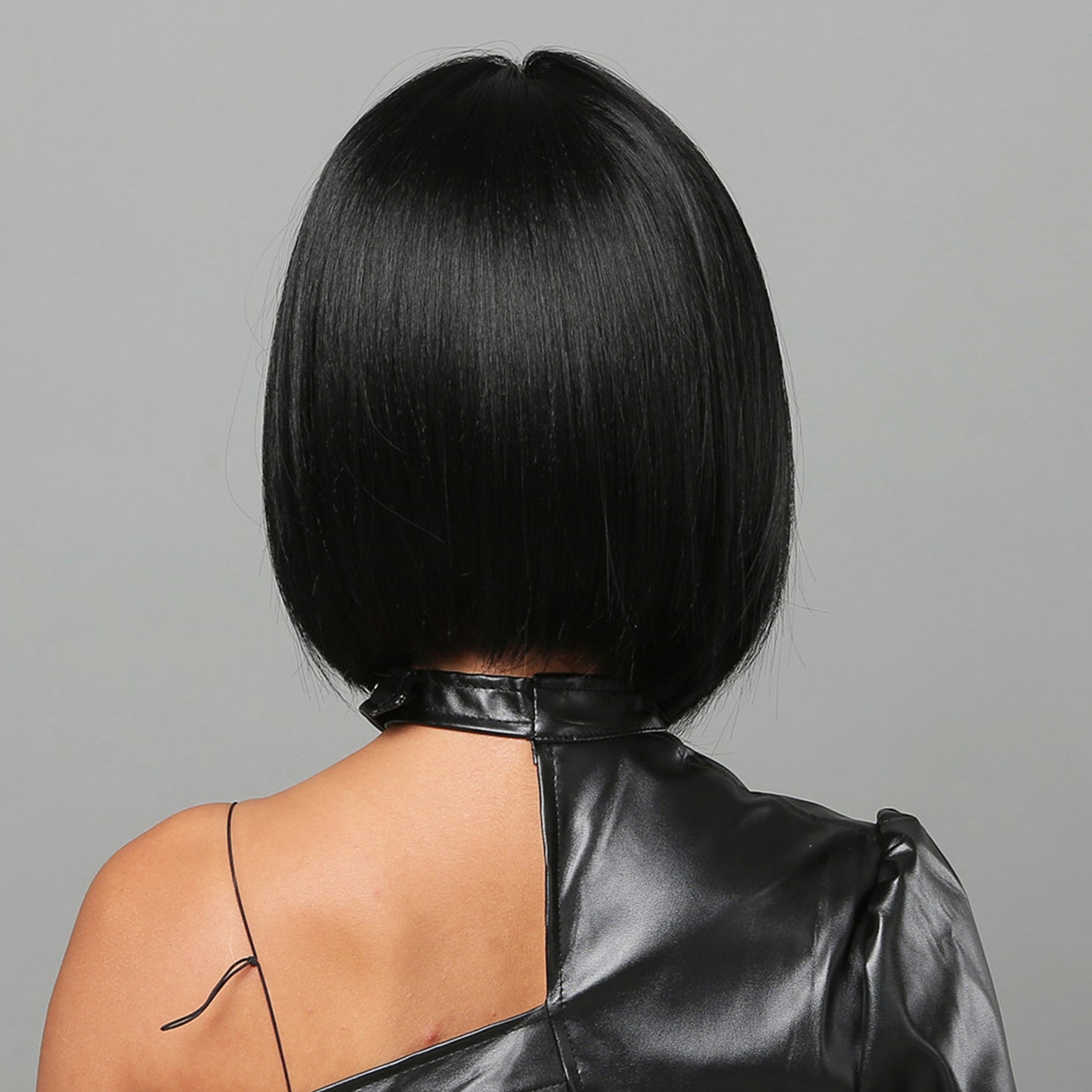 Delivery From US | 10 inch Black Short Bob Middle Part for Women MA2050-1