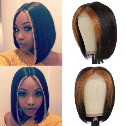 14 inches Highlight Short Bob Synthetic Hair Wig