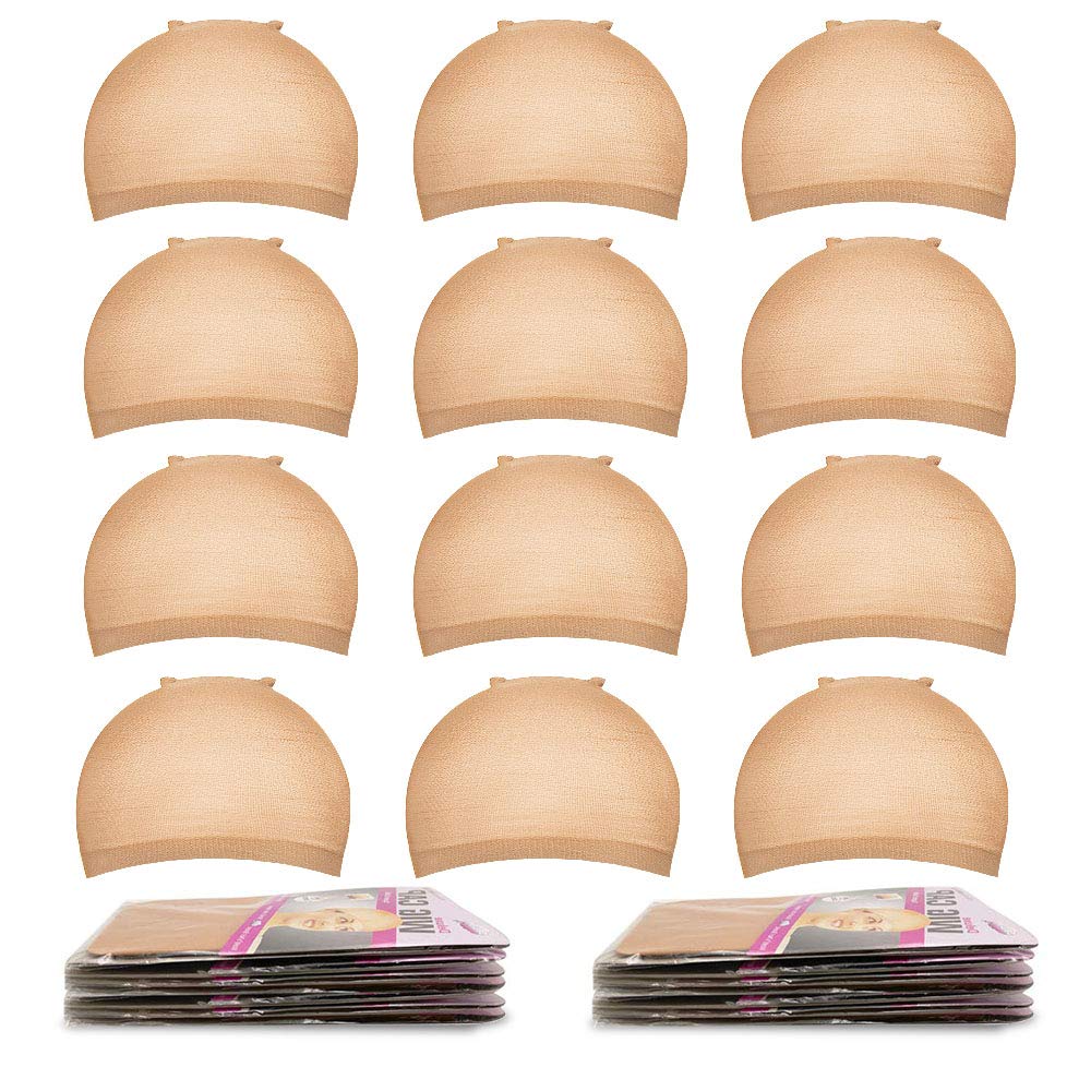 4pcs Stretchy Nylon Wig Caps Stocking Caps For Wigs