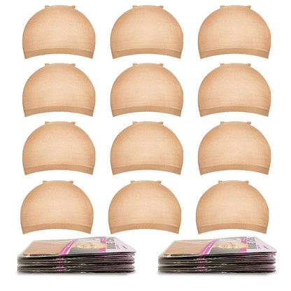 4pcs Stretchy Nylon Wig Caps Stocking Caps For Wigs