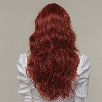 24inches ombre red long wave popular wig LC8086