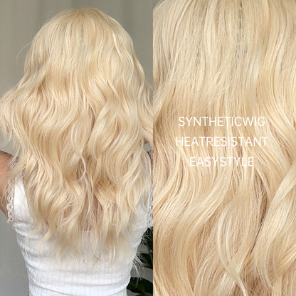 22Inch Blonde Long Wavy Wigs for Women WL1089-1