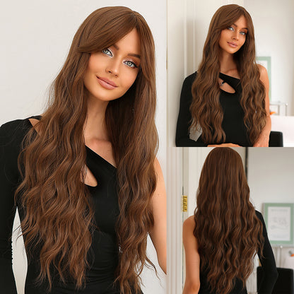 28 Inch Brown Long Wigs for Women LC357-1