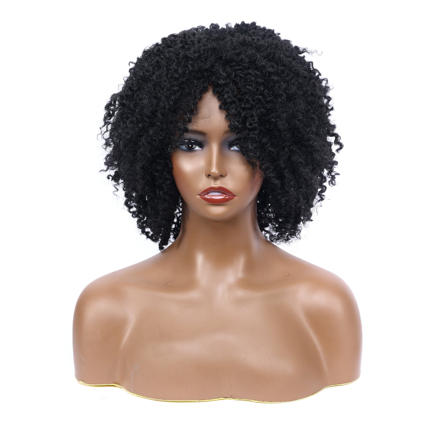 Afro Kinky Curly Synthetic Wigs Heat Resistant Fiber Full Hair Wig