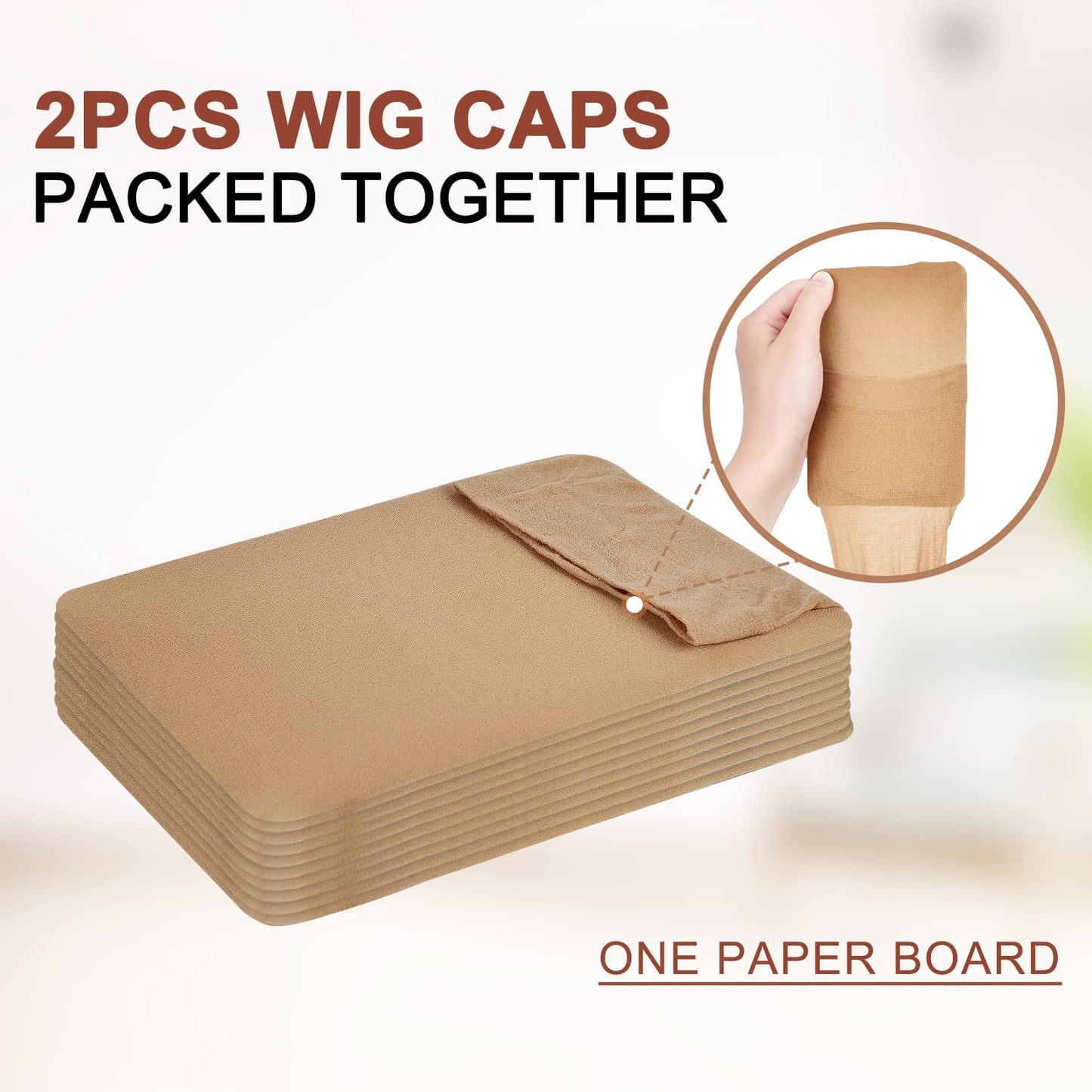 4pcs Stretchy Nylon Wig Caps Stocking Caps For Wigs